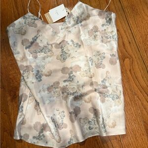 Cami NYC Floral Camisole - Cream and Gray